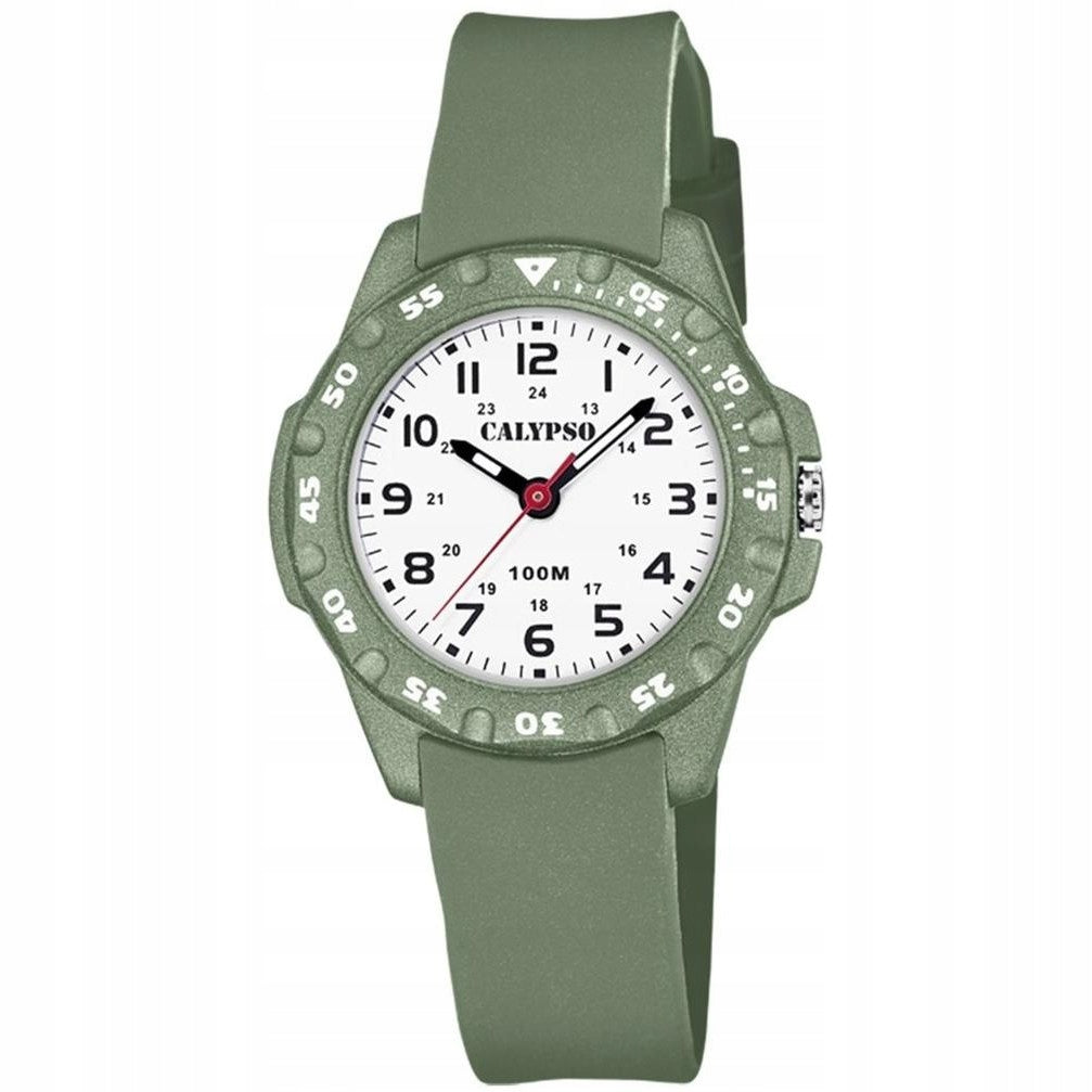 Children's watch Calypso K5821-2 green strap
