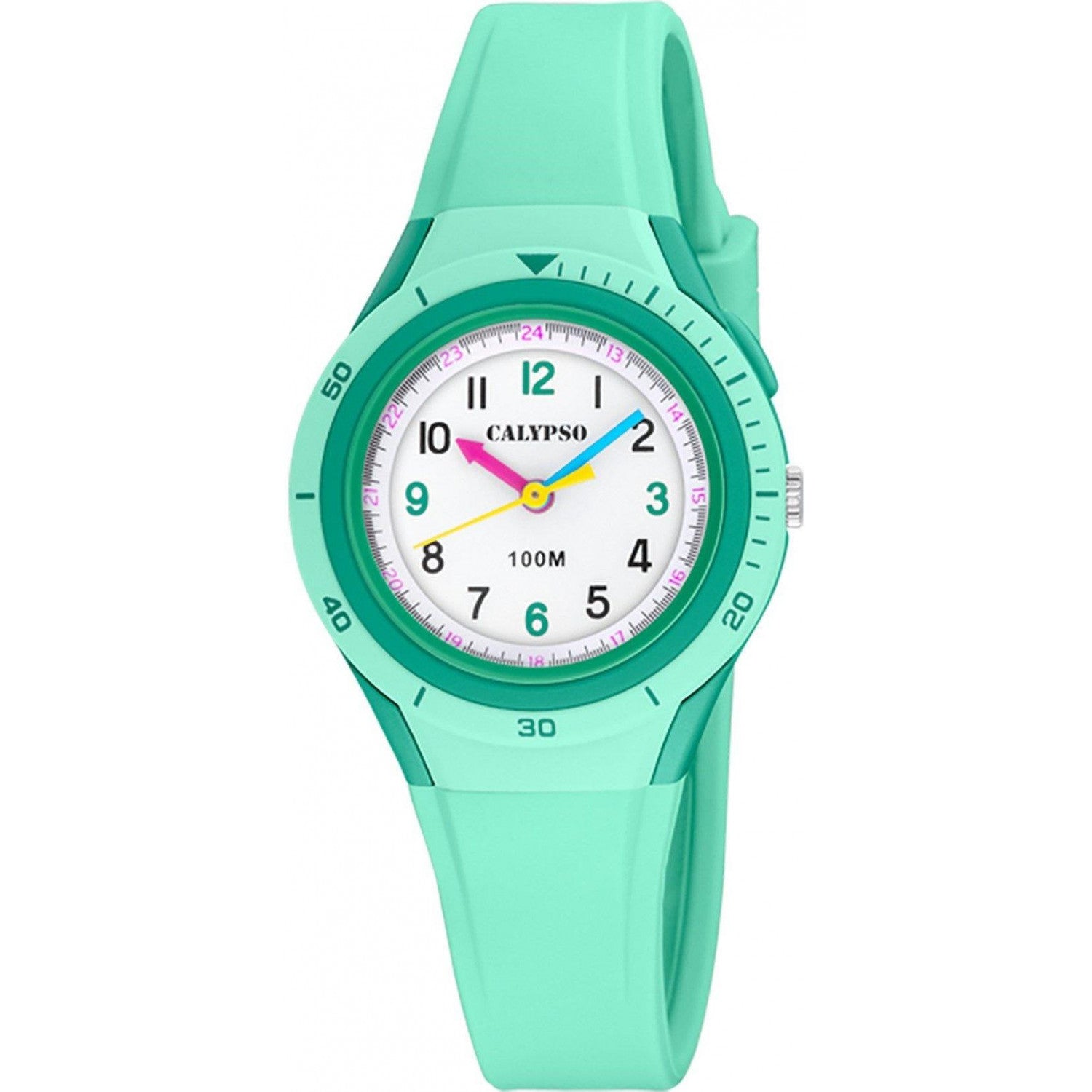 Children's watch Calypso K5856-2 green strap