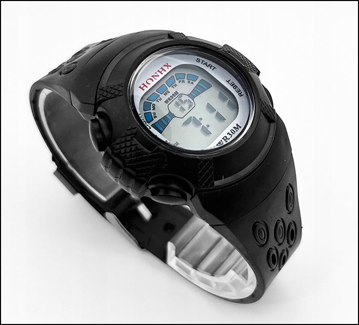 Children's watch / HONHX N002ab / black / electronic / alarm date Brand no brand