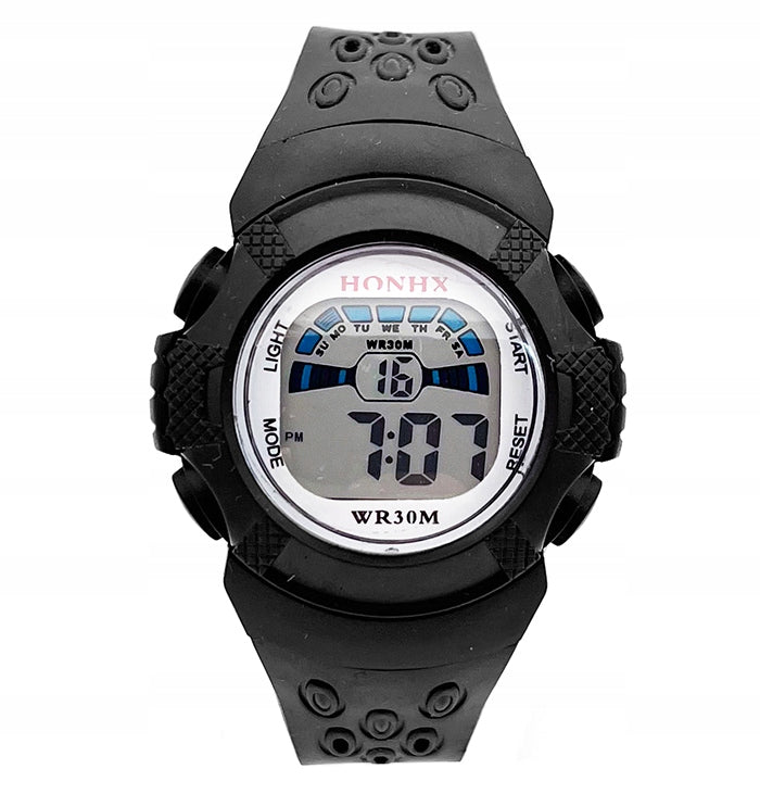 Children's watch / HONHX N002ab / black / electronic / alarm date