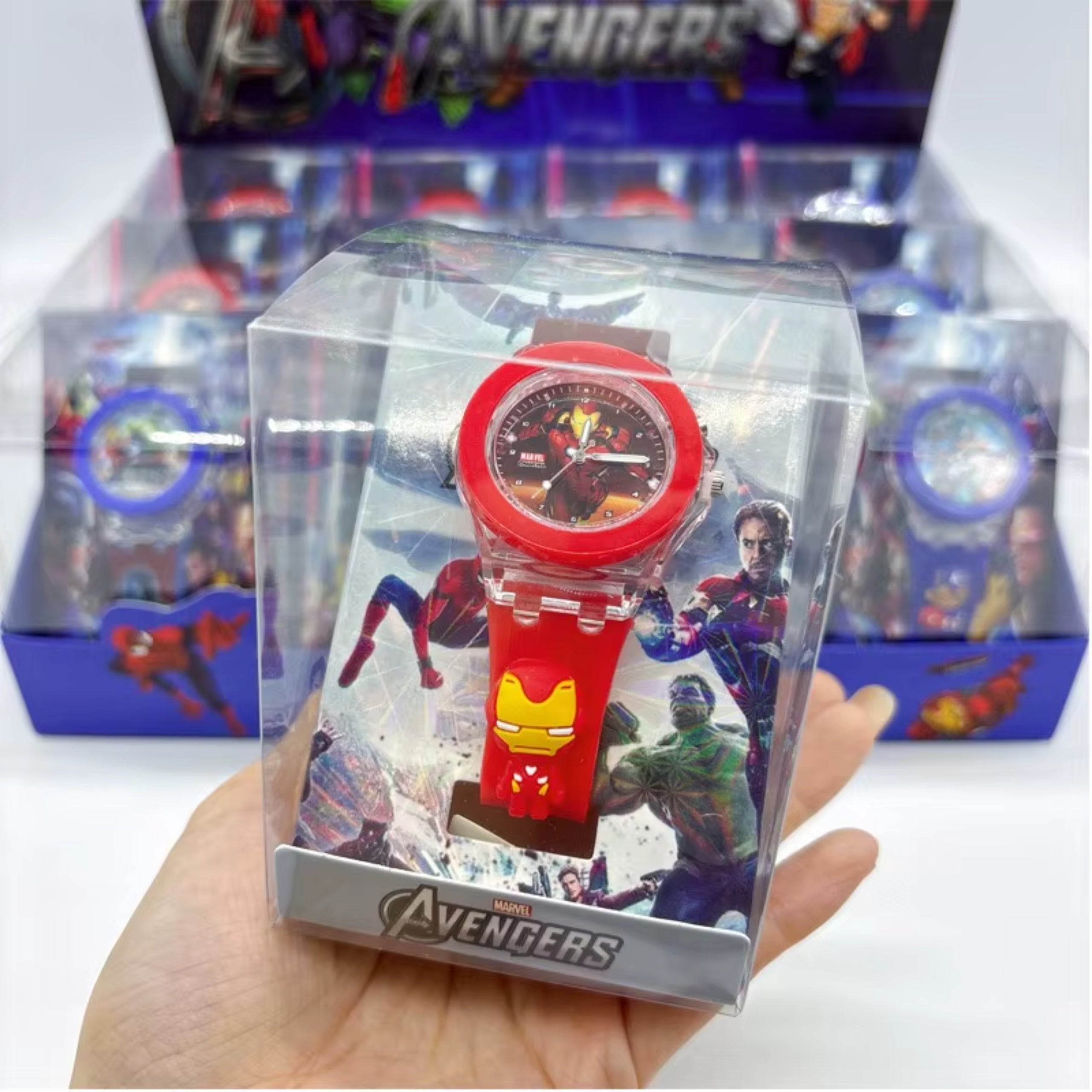 Children's watch IRON MAN boy electronic band Avengers Packaging status original