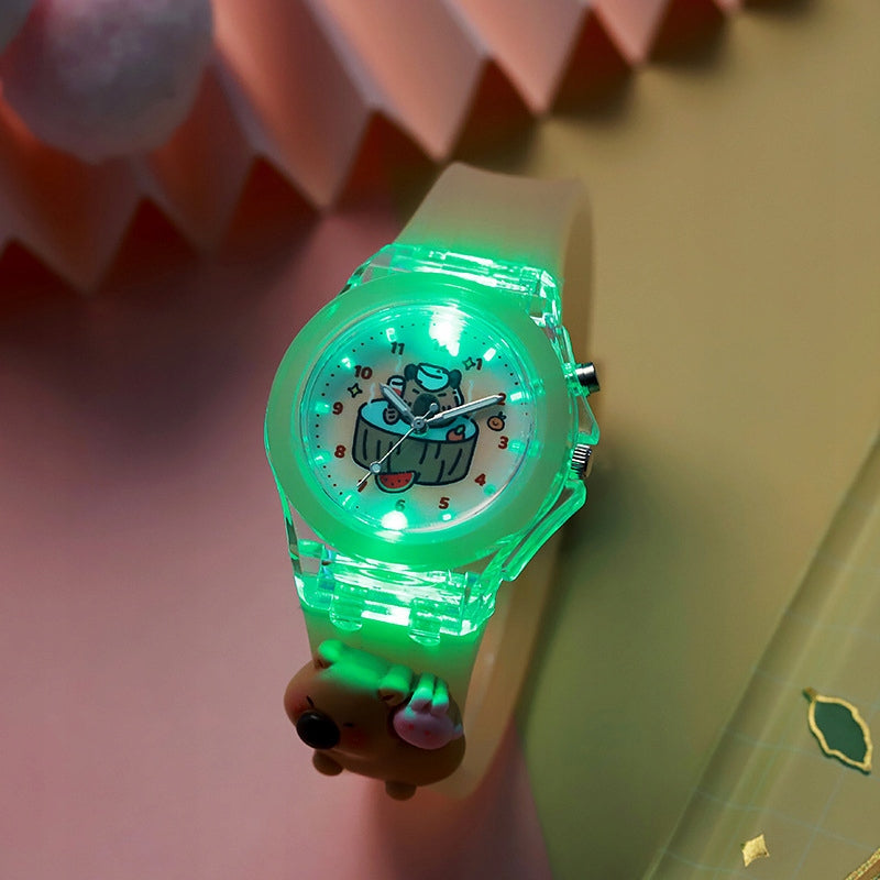 Children's watch KAPIBARA youth fashionable GLOWING with LED capybara Manufacturer code T887-12