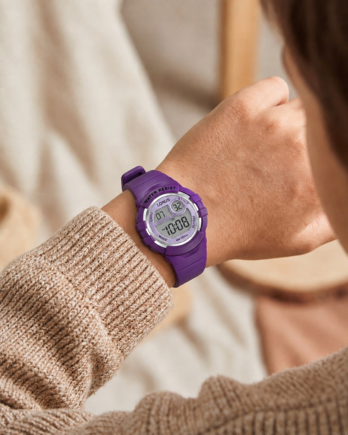 Children's watch LORUS Digital R2385HX9 33.00mm WR100