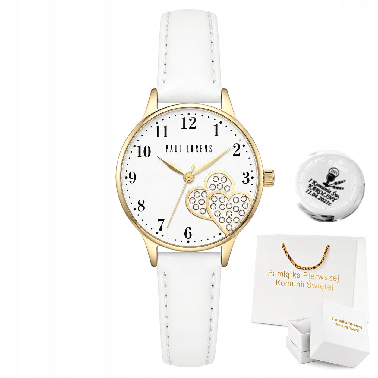 Children's watch MILA COMMUNION GIFT for girls Paul Lorens white