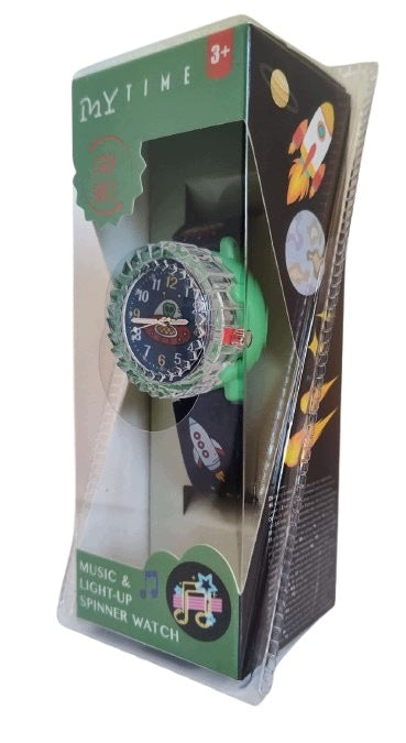 Children's watch My Time GREEN with spinner function, light and music Brand MyTime Watch