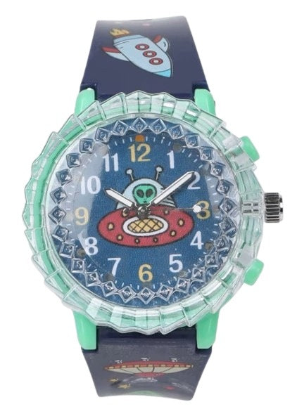 Children's watch My Time GREEN with spinner function, light and music