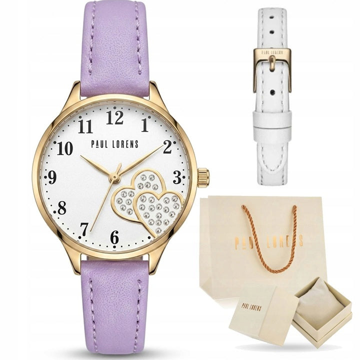 Children's watch Paul Lorens MILA gift for girl 2 leather straps