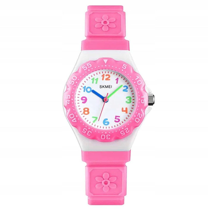 Children's watch SKMEI hand clear dial pink purple