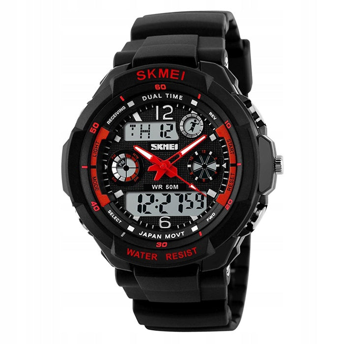 Children's watch SKMEI rubber electronic sports strap many functions