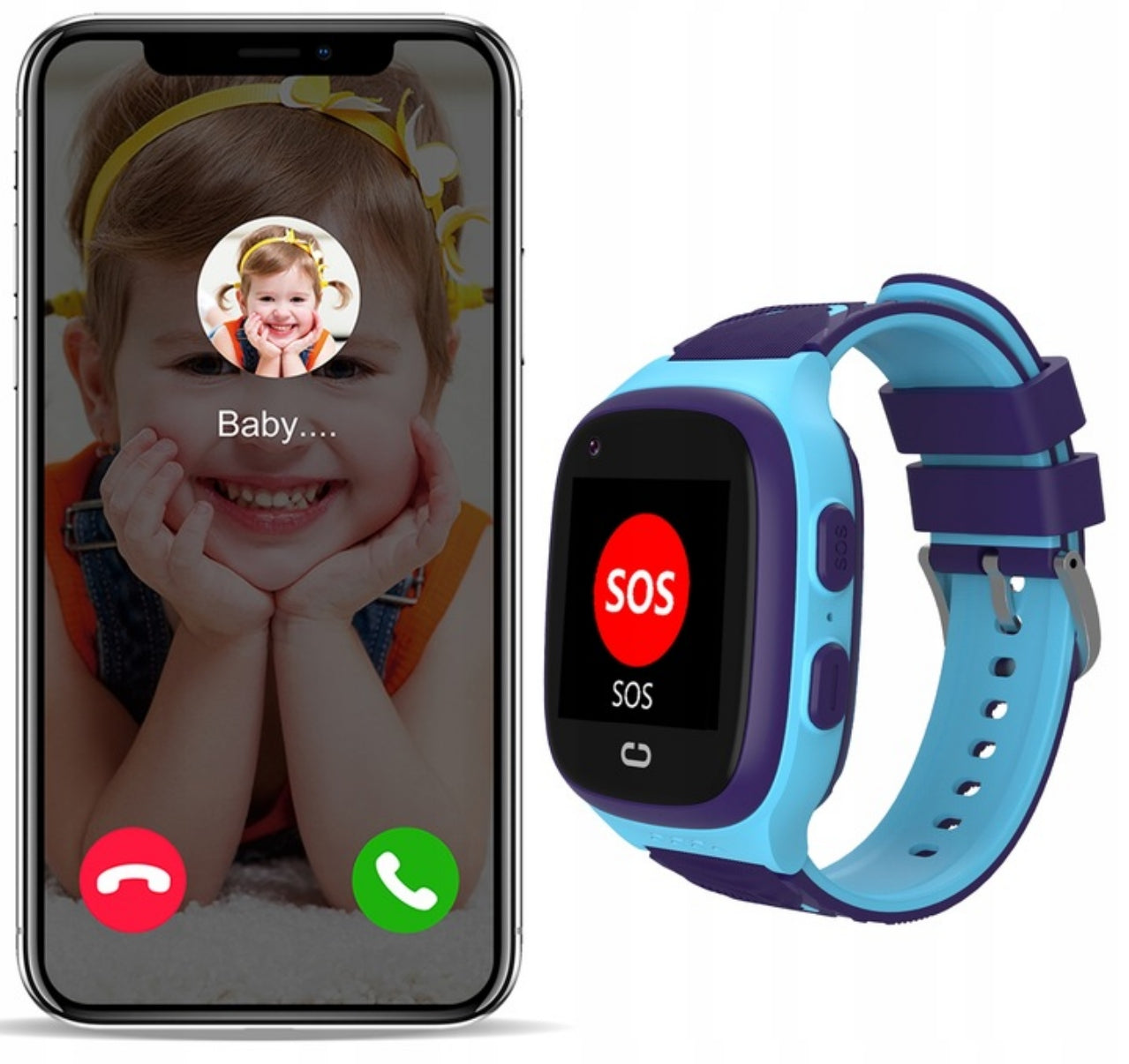 Children's watch WISE! SMARTWATCH KIDS Amoled GPS SIM PL Menu Black EAN (GTIN) 5906651220239