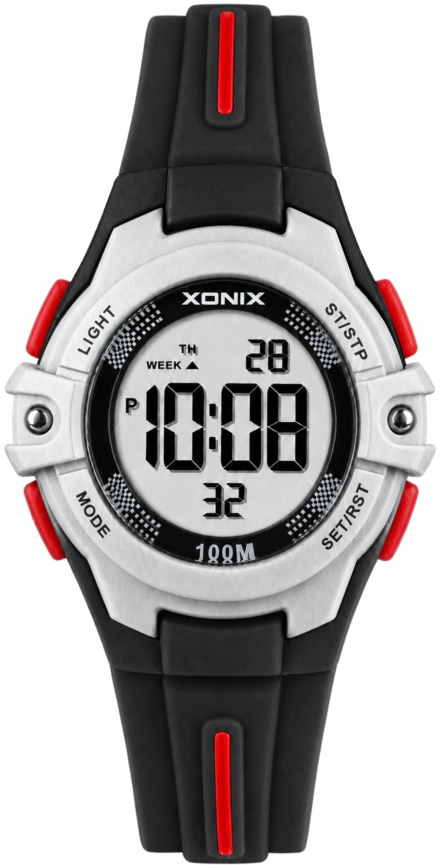 Children's watch black XONIX digital LED 10 ATM stopwatch alarm timer Packaging status original