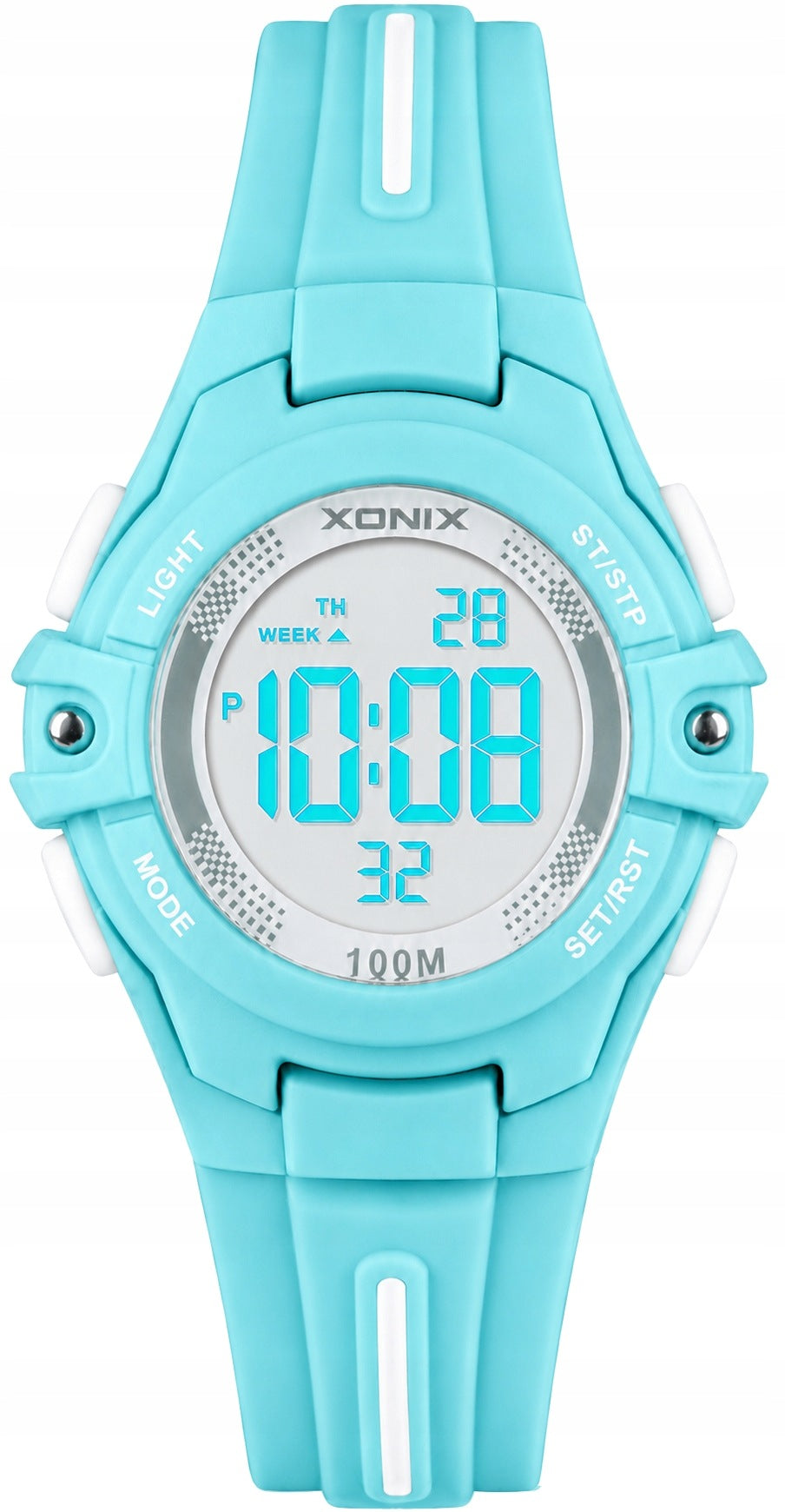 Children's watch blue XONIX digital LED 10 ATM stopwatch alarm timer Brand Xonix