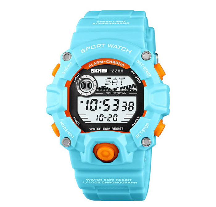 Children's watch / electronic / turquoise / many functions