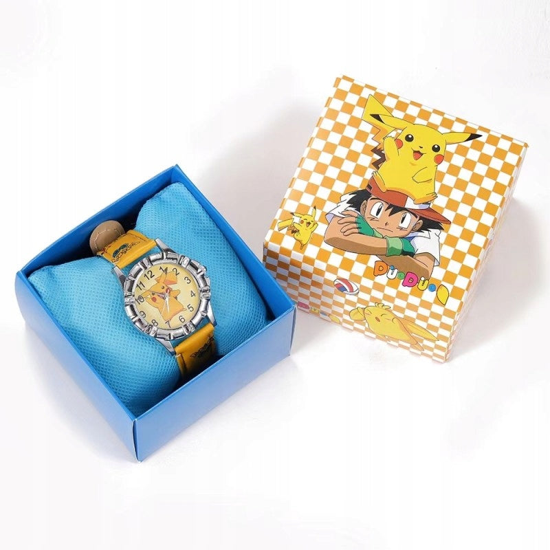 Children's watch gift for children pikachu pokemon +box gift