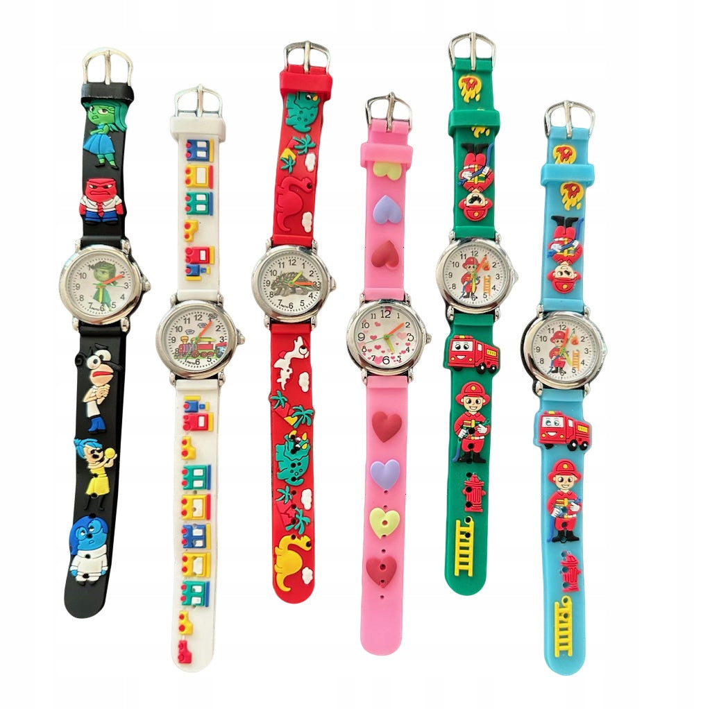 Children's watch with elastic band COMFORTABLE from 3 years TO LEARN BLACK from Fairy Tale Brand no brand