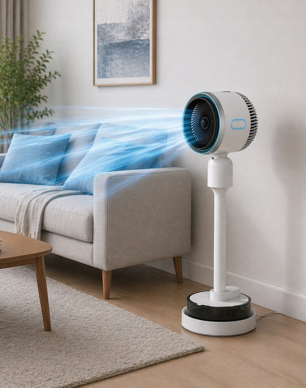 Chileo 4in1 Room Fan with Water Mist Heating Ionization and Remote Control Manufacturer code Wentylator z mgiełką wodną AIRO CH-007-AL
