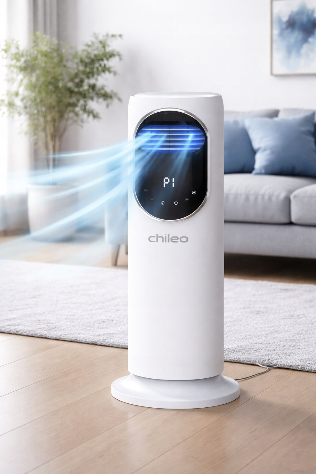 Chileo Column Fan 4in1 Room Windmill + Humidification Heating Remote Control Manufacturer code Wentylator kolumnowy z nawilżaczem CH-101-AL