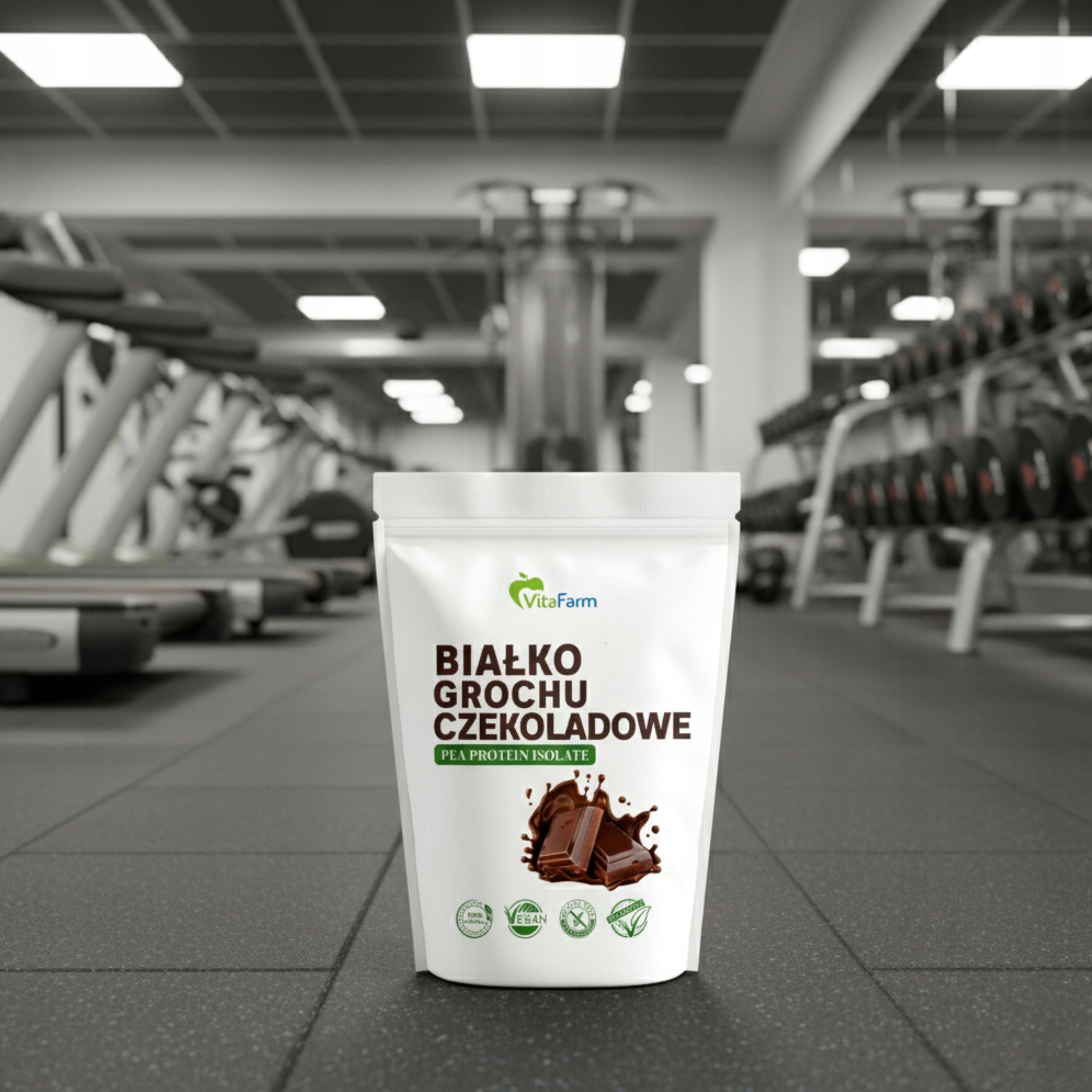 Chocolate Pea Protein 500 g Creatine Monohydrate 500g Muscle Mass Expiration date at least six months from the date of purchase