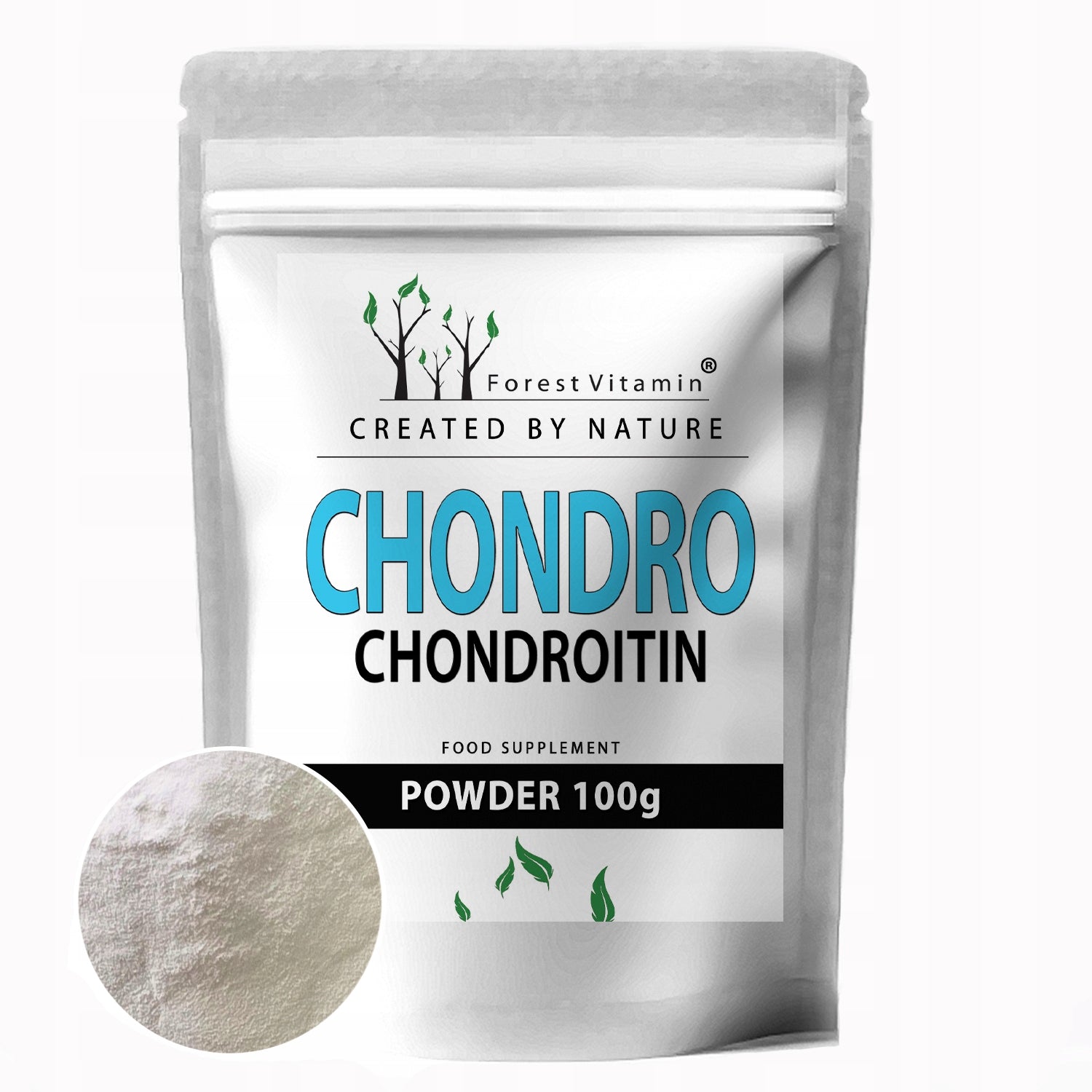 Chondroitin 100g PURE POWDER WITHOUT ADDITIVES JOINTS KNEES MUSCLES PAIN