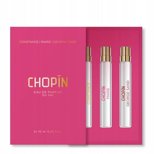 Chopin perfume Constance Marie George Sand Eau de Parfum 3x10ml