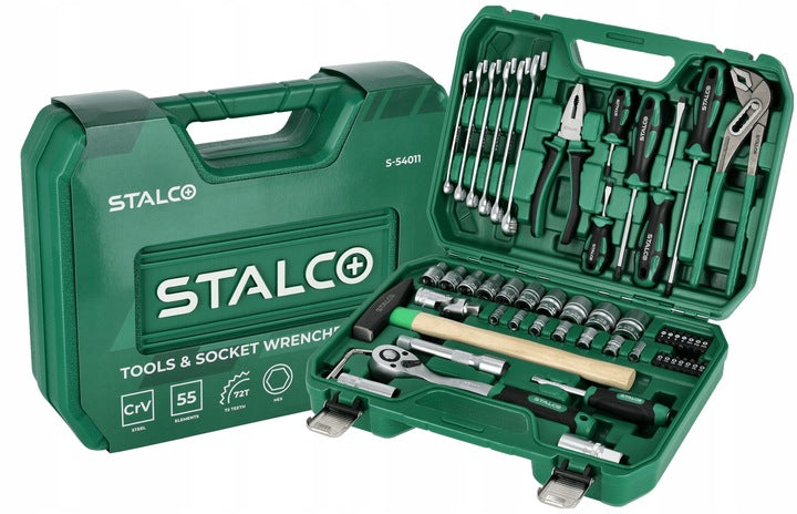 Christmas Gift Multi-Tool Set Stalco 1/2" 1/4" 55 Elements EAN (GTIN) 5904012150201
