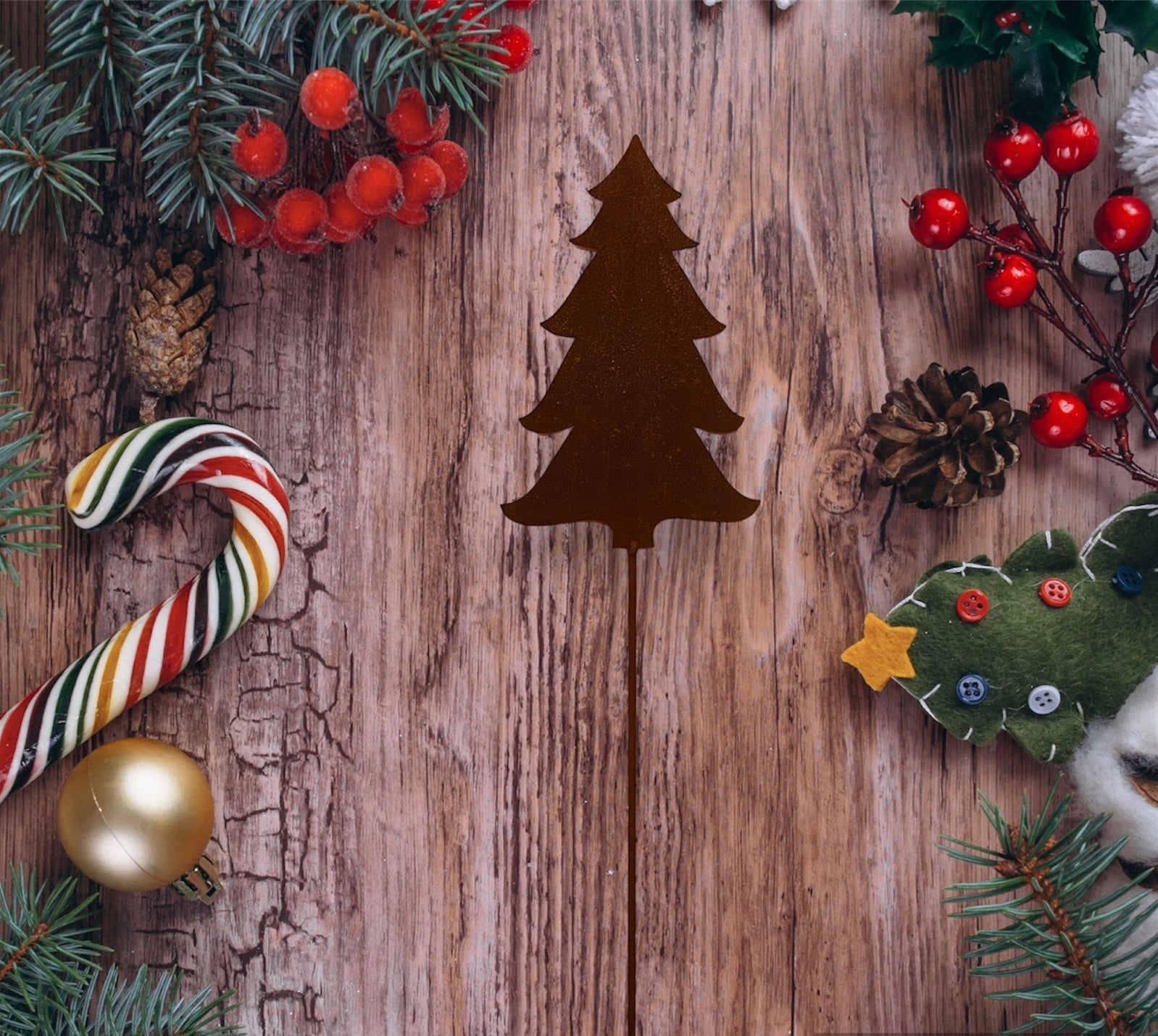 Christmas tree decoration metal pot Christmas wreath gift 40 cm led Kind decoration