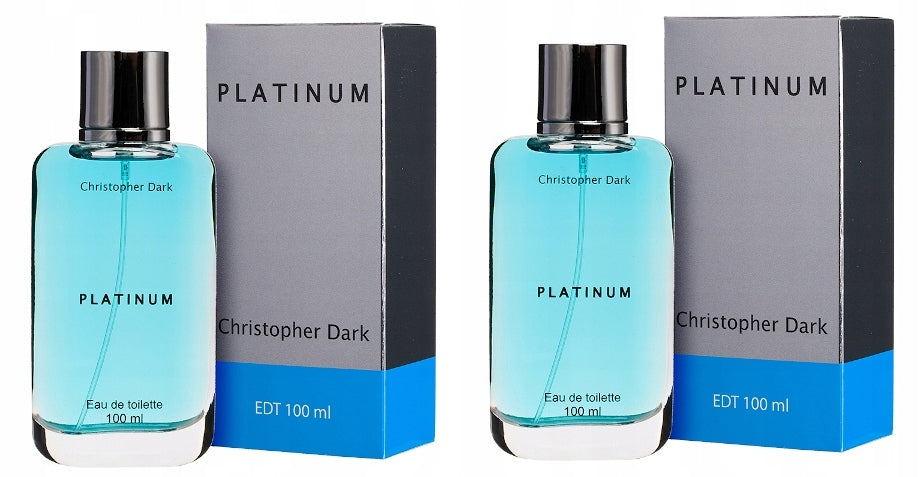 Christopher Dark PLATINUM 2x100ml Eau de Toilette for Men