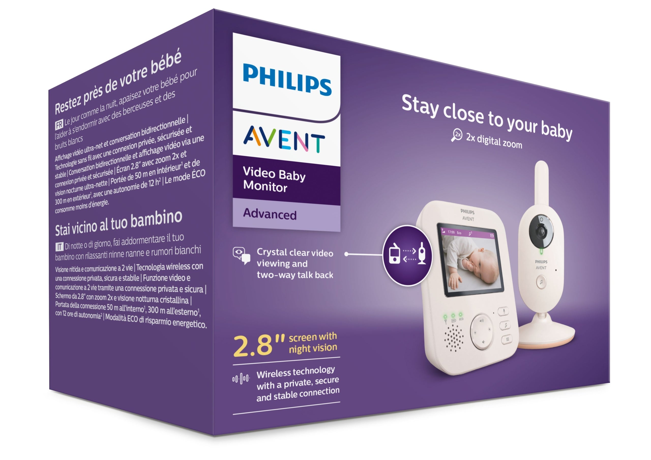 Chůvička s kamerou Noční režim Philips Avent SCD881/26 Brand Philips Avent