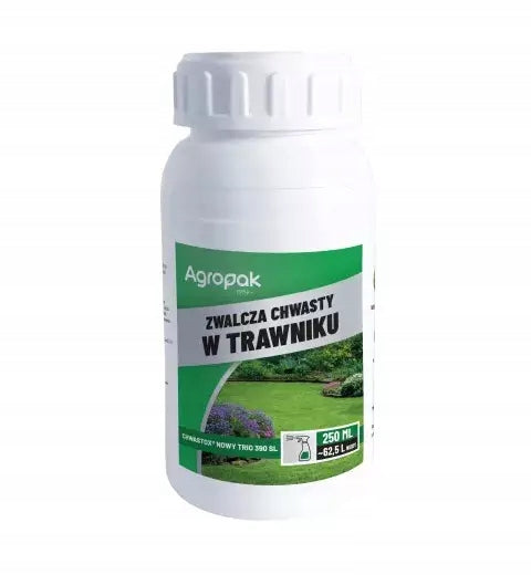Chwastox New TRIO 390SL 250 ml Agropak fights weeds in the lawn