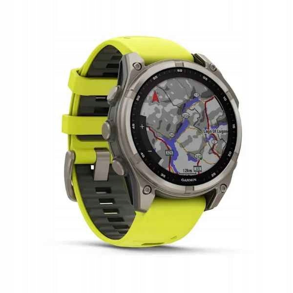 Chytré Hodinky Garmin Fenix 47 mm žluté, gumový řemínek, vodotěsné, Brand Garmin