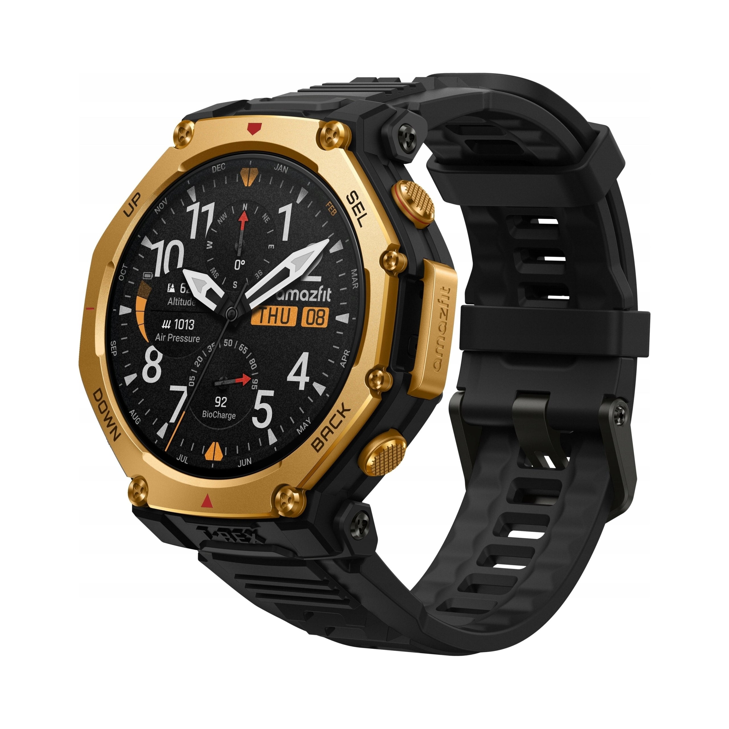 Chytré hodinky Amazfit T-Rex 3 Pro 48mm Gold outdoorové GPS AMOLED odolné