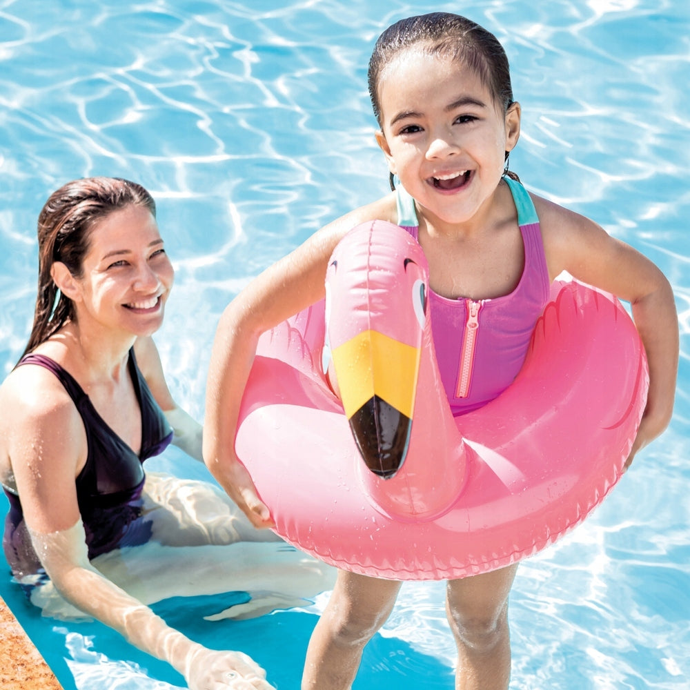 Circle inflatable swimming wheel for swimming pool beach INTEX Flamingo for children EAN (GTIN) 078257592203