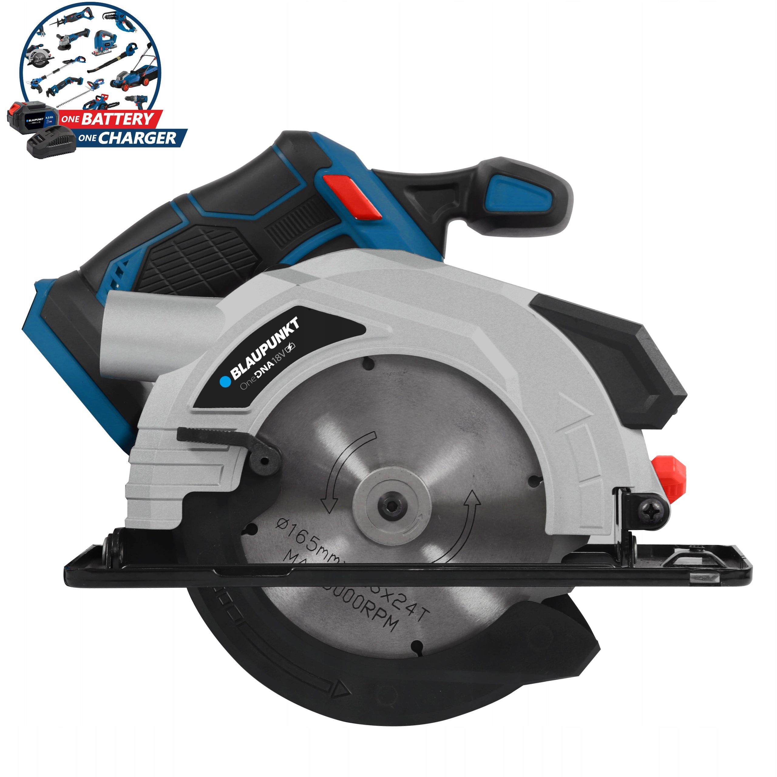 Circular Saw Blade Cordless 18V Wood Cutter + Disc 165mm EAN (GTIN) 5901750506666