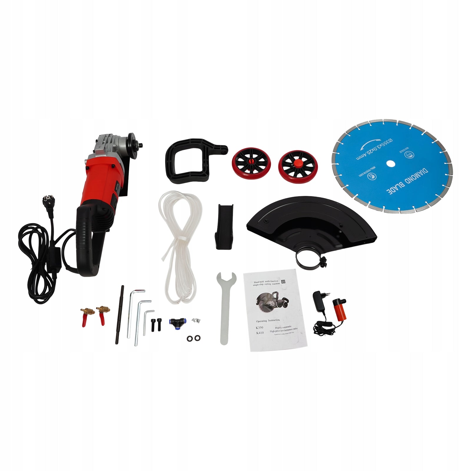 Circular Saw, Electric Cutting Machine with 35cm disc, 220V 3000W 3800r/min Saw bore diameter 25.4 mm