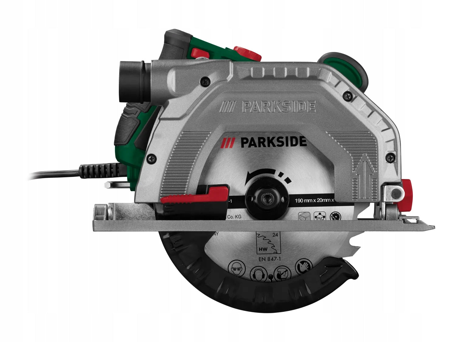 Circular saw Parkside PHKS 1350 E4 - 1350W with soft start Manufacturer code PHKS 1350 E4