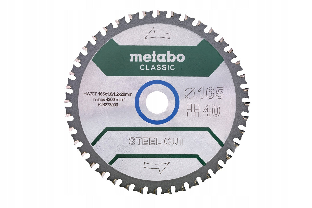 Circular saw "steel cut/sandwich panel – classic", 165x20 Z40 FZ/FA 4°