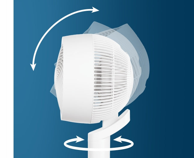 Circulator Standing Fan with Remote Control Raven ECP005 Oscillation White Functions oscillation tilt angle adjustment height adjustment timer