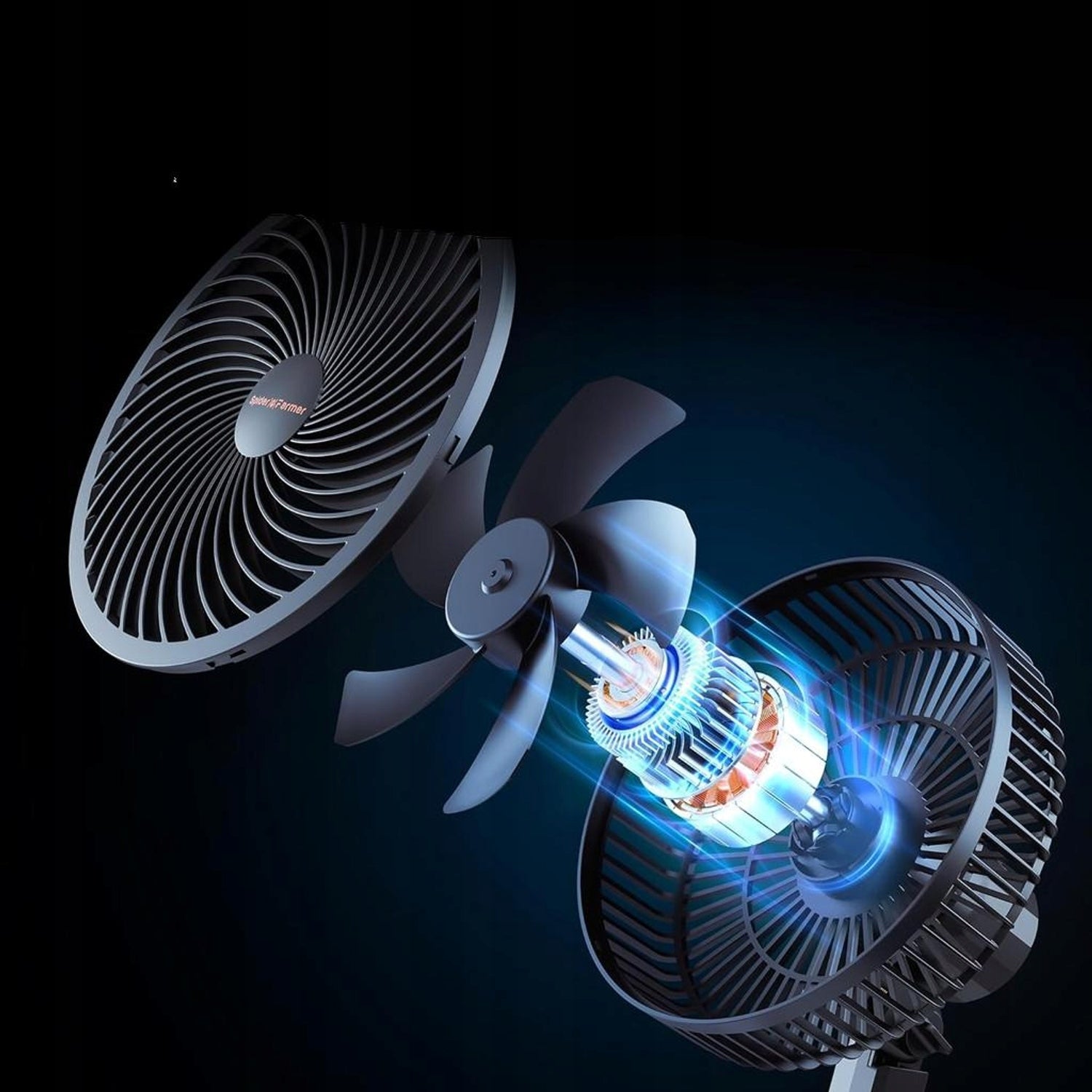 Circulator fan SPIDERFARMER SF-CLIPFAN6-2PCS black G3260 Brand SPIDERFARMER