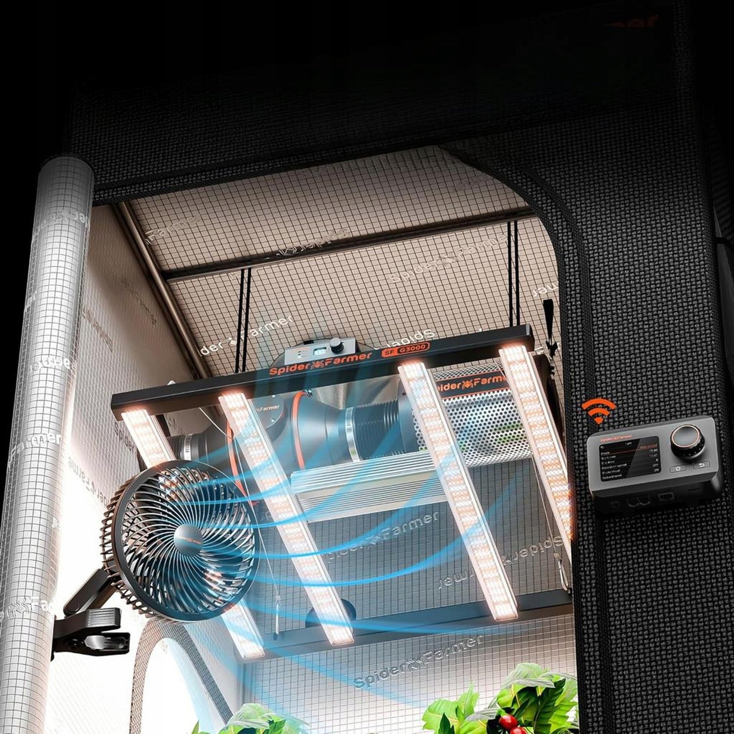 Circulator fan SPIDERFARMER SF-CLIPFAN6-2PCS black G3260 Manufacturer code SF-CLIPFAN6-2PCS