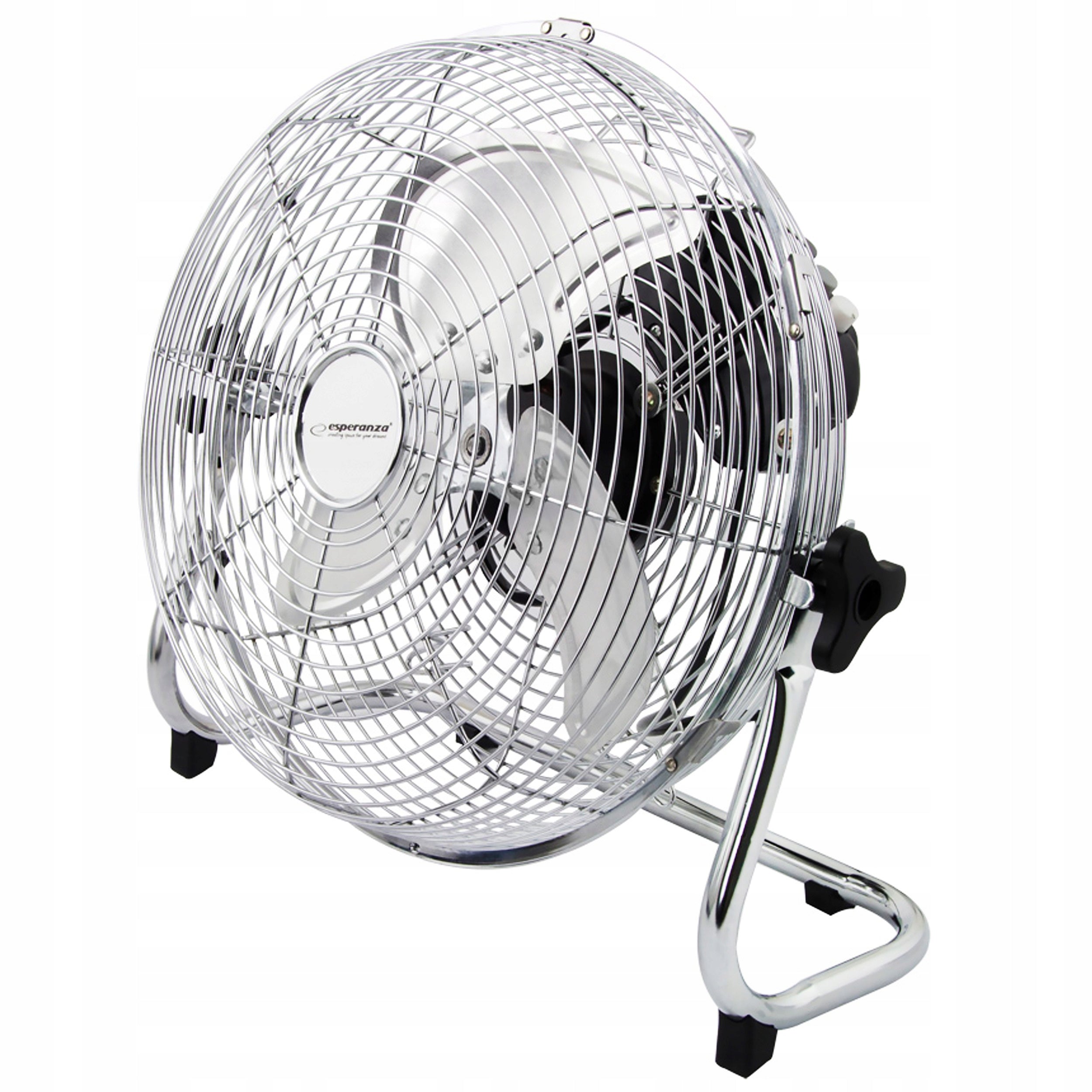 Circulator floor fan 110W 50cm chrome metal Esperanza EHF006 Functions tilt angle adjustment