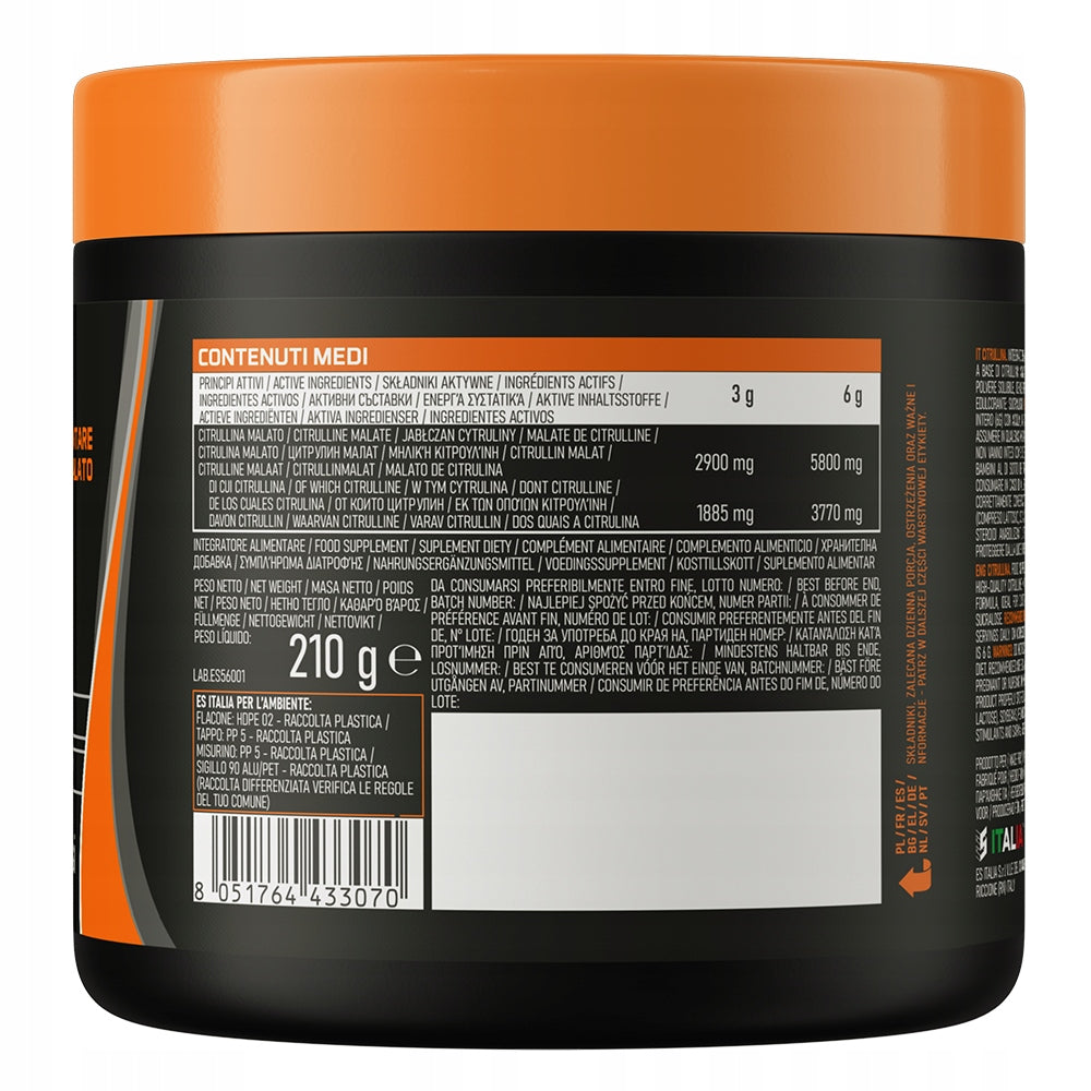 Citrulline Malate Powder EthicSport Citrulline 210 g Lemon Expiration date at least 1 year from the date of purchase