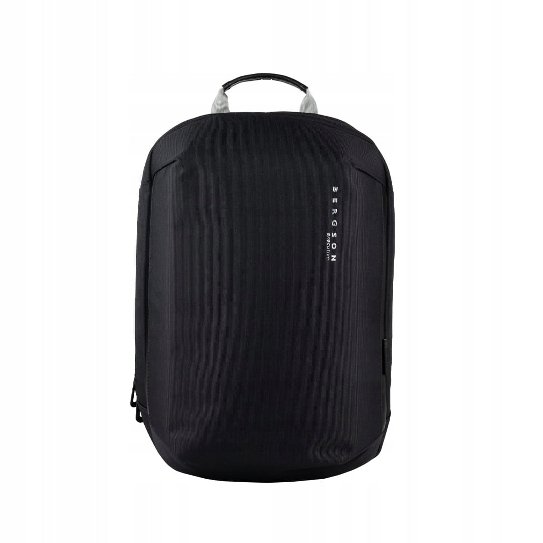 City Backpack BERGSON Executive CITYJET Black 13 liters laptop pocket Brand Bergson