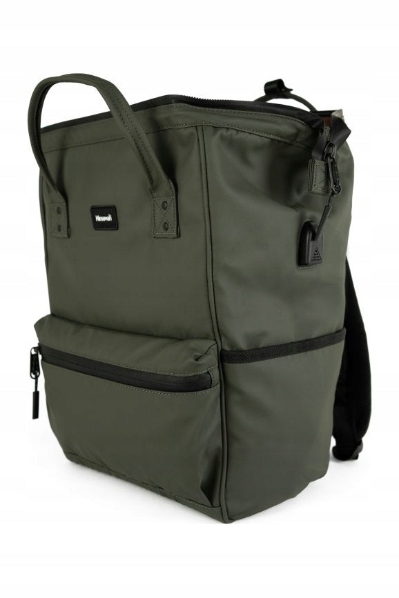 City Backpack Himawari Passager XL - roomy waterproof large USB Khaki Manufacturer code TR23085V1