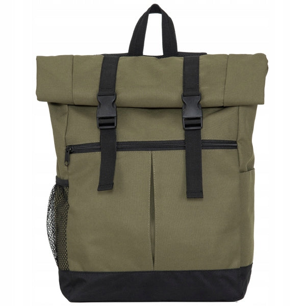 City Backpack Roll Top Roll-Bag Roly Dodo BO7138 Army Green 24L