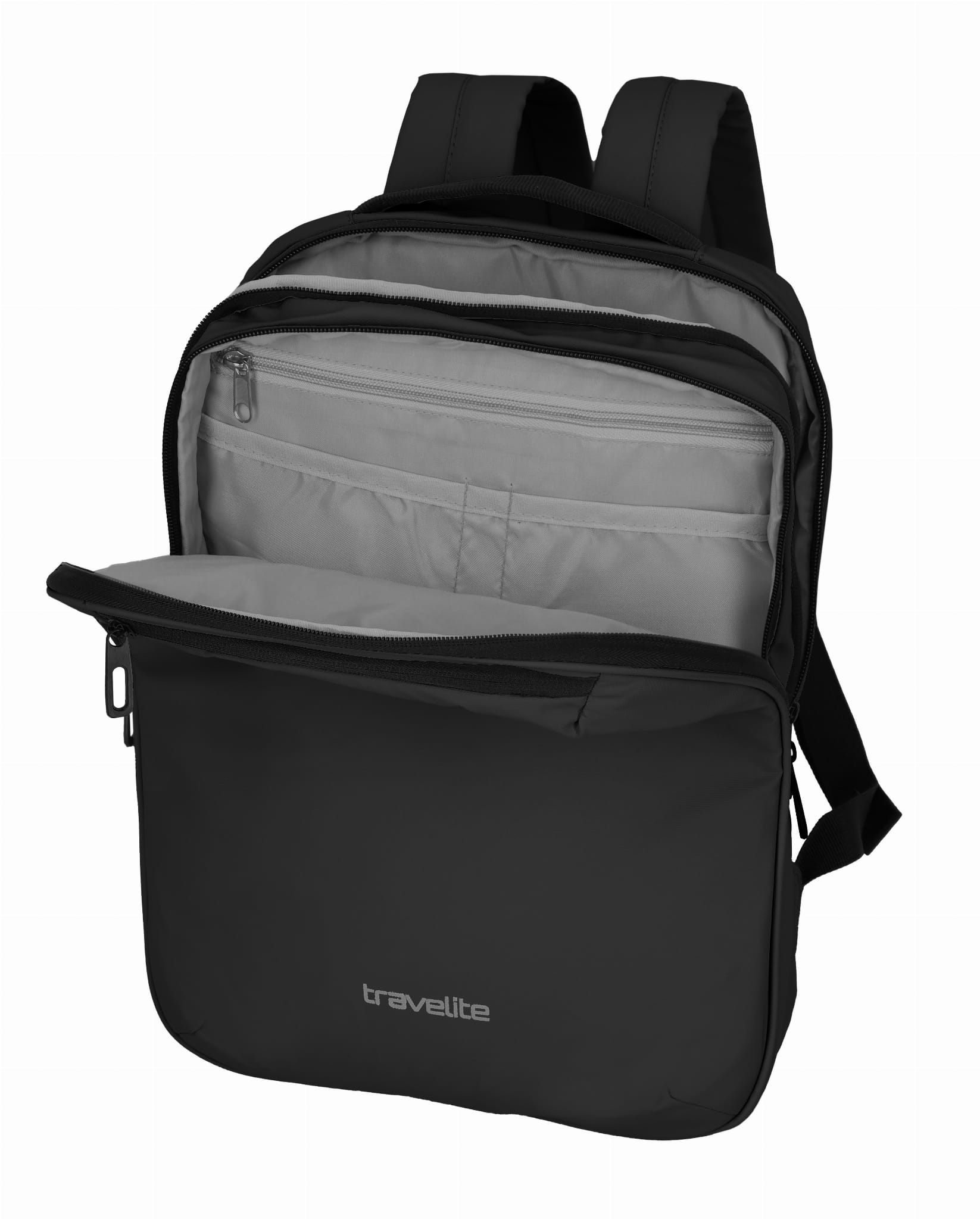 City Backpack Travelite Waterproof Black Brand Travelite