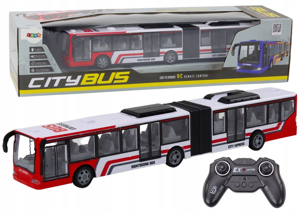 City Bus Remote Controlled RC Red and White