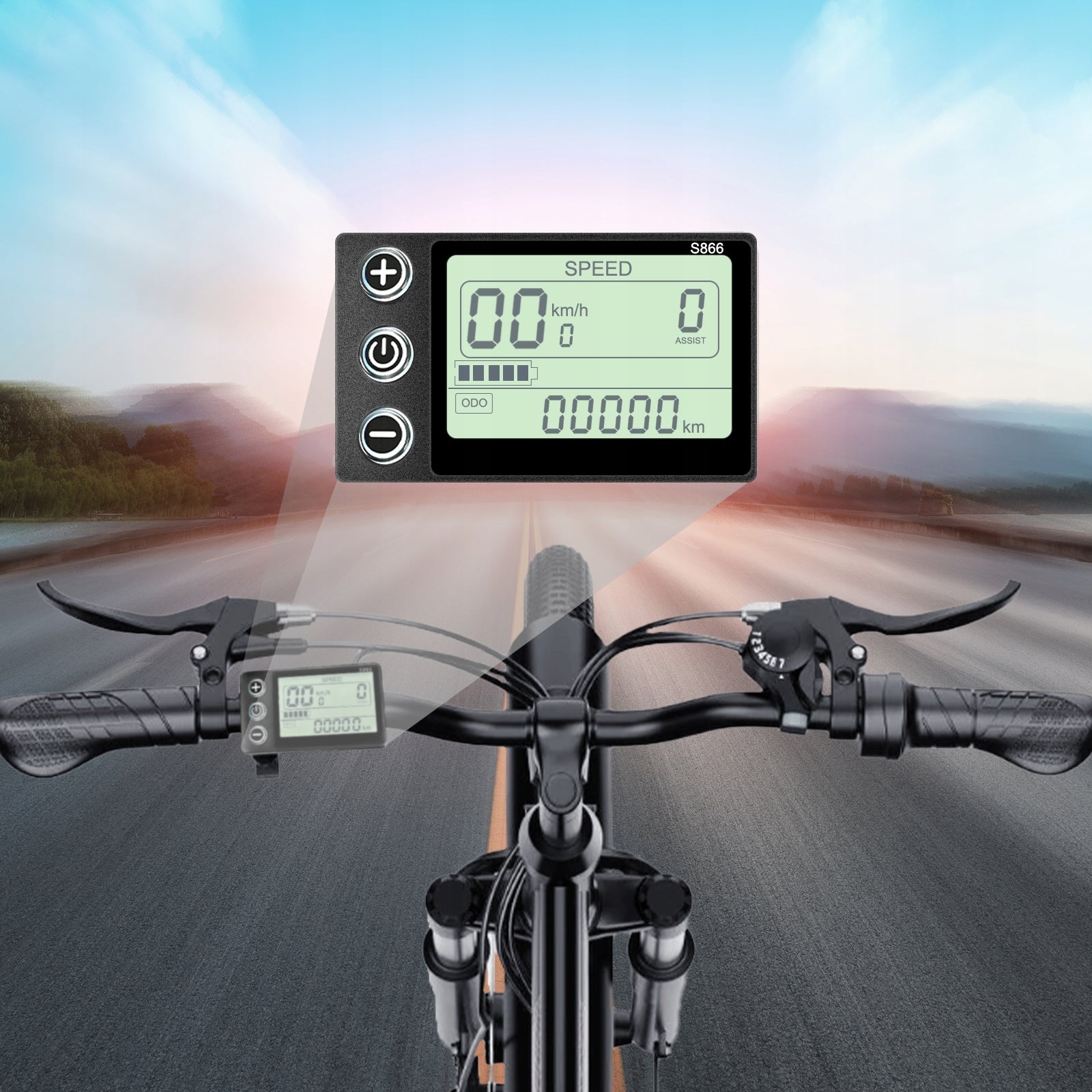 City Electric Bike CHEEVALRY 250W 20AH 120HP 26" E-bike Male/Women's Model C26PBLACK Trekkingowy dla dorosłych