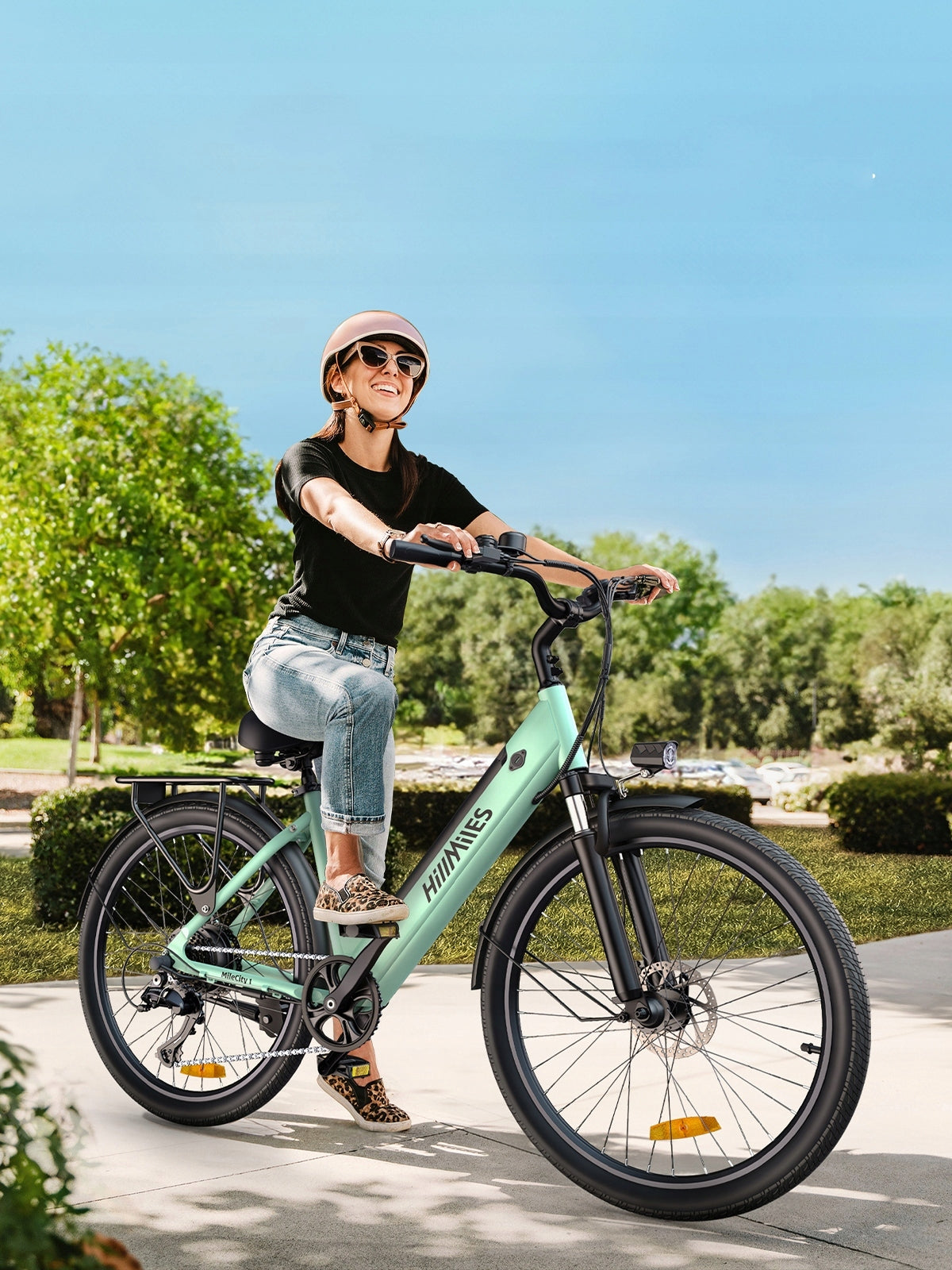 City Electric Bike HillMiles HillMiles MileCity 13Ah 100km 26" blue Model Milecity 1 250W 13AH 100KM 26" miejski 13AH