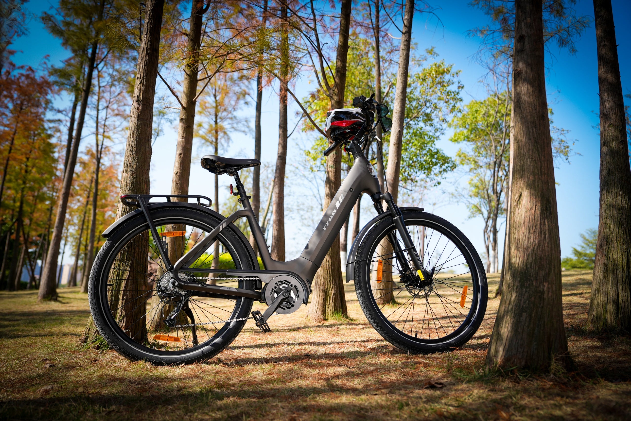 City Electric Bike TTGO Z5 250W 18Ah 130HP Mid-Mount Motor 27.5" Foldability partially assembled, calibrated