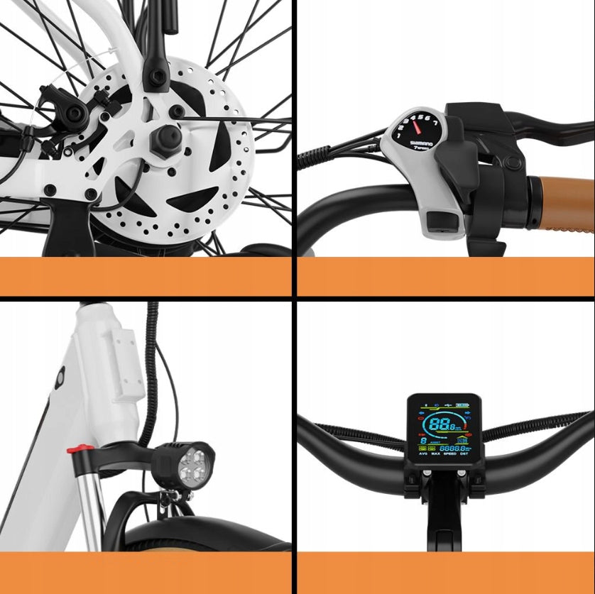 City Electric Bikes HEADEER 250W 48V 11.6AH 26*1.95 LCD E-BIKE PL Manufacturer code HEADEER